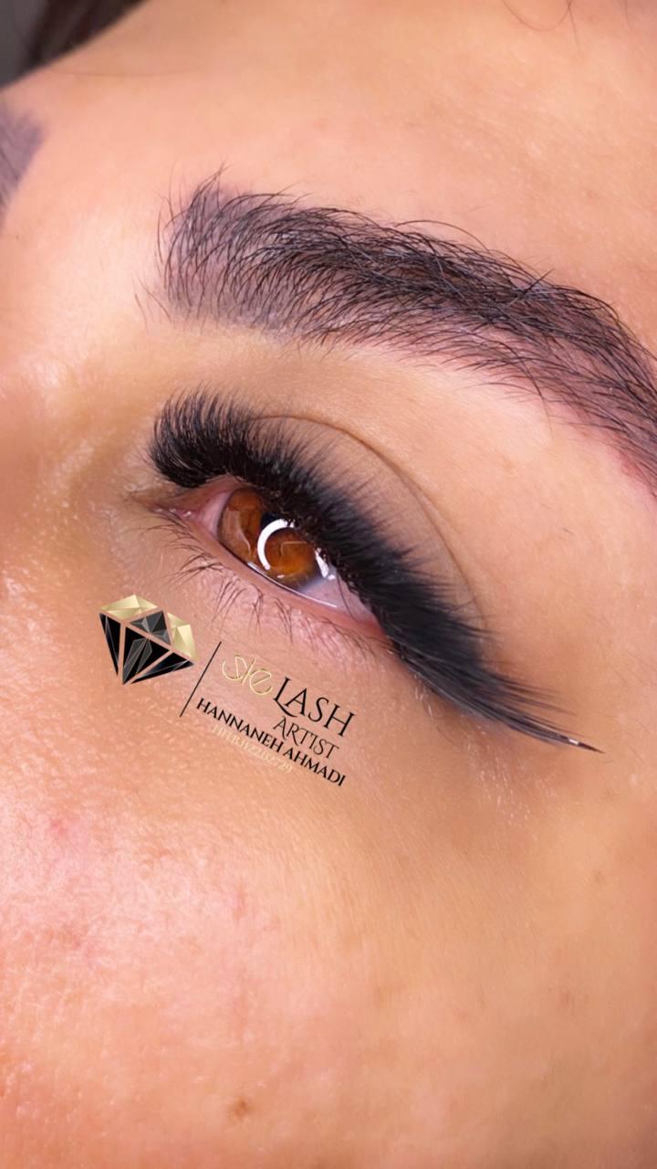 لاین اکستنشن مژه + لیفت و لمینیت مژه ابرو + بوتاکس تراپی