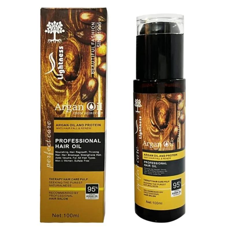 روغن مو آرگان لایتنس شیشهای حجم 100 میل
